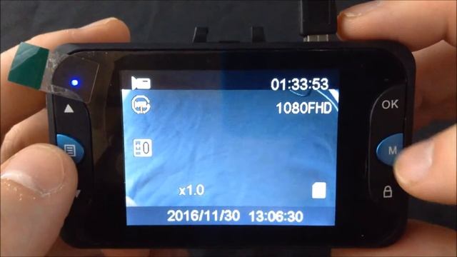 How To Manually Lock Video Using SOS Button On Dash Cam - FalconEye 1080P Blue Dash Cam