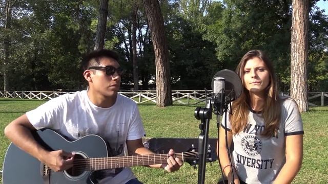 While My Guitar Gently Weeps - The Beatles Live acoustic cover by Ema & Chiara смотреть онлайн