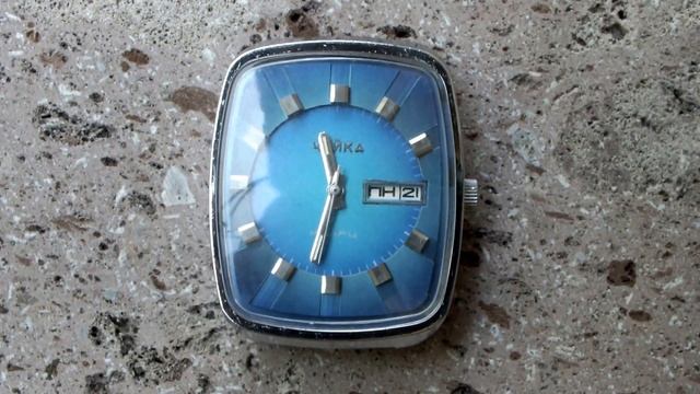 Vintage CHAIKA 3050 Quartz Resonator (Чайка Кварц Резонатор) USSR Watch. смотреть онлайн