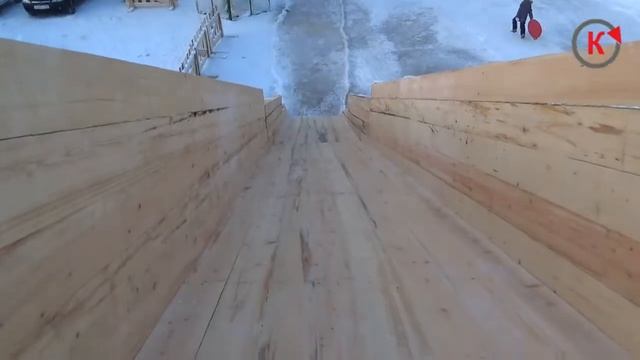 Покатушки на горке. 2 декабря 2018. Югорск смотреть онлайн
