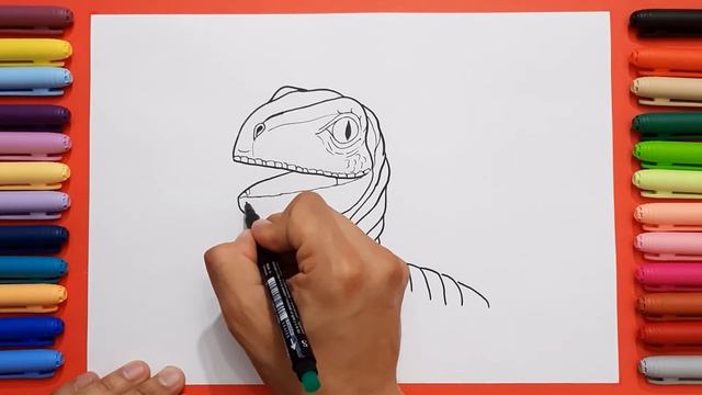How to Draw Baby Blue | Jurassic World смотреть онлайн