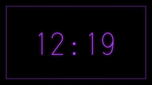 25 Minute Timer | Purple Dark Mode Neon Countdown Timer смотреть онлайн