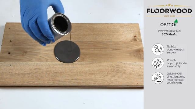 Osmo 3074 Grafit Tvrdý Voskový Olej
