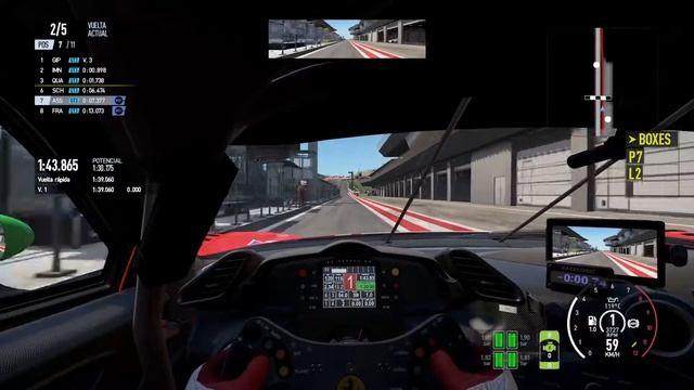 Red bull ring con el Ferrari 488 GT3. Apuesta por ef final !!! смотреть онлайн