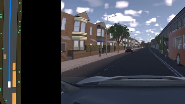 Wayve's RL-trained agent driving in a simulated world смотреть онлайн