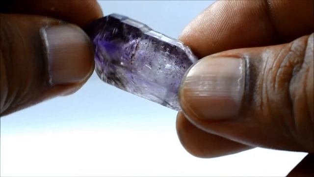 HIMALAYAN TIBETAN LEMURIAN ICE SMOKY AMETHYST QUARTZ ENHYDRO SCEPTRE CRYSTAL S7M смотреть онлайн