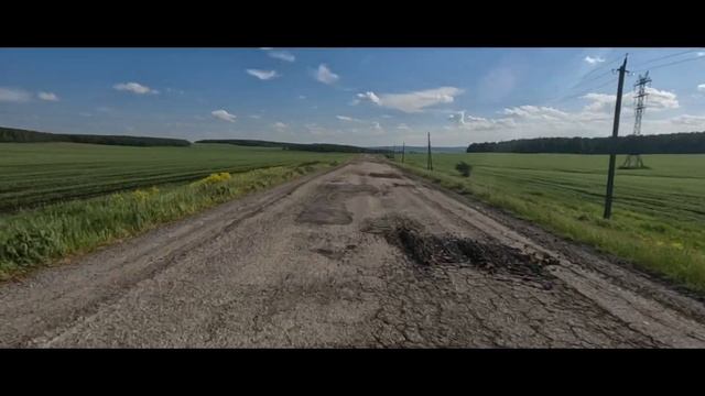 Дорога на Старобайрамгулово и окрестности горы Ауштау смотреть онлайн