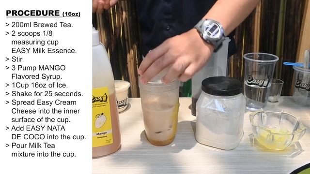 How to make Mango Milk Tea with Cream Cheese | EASYBRAND | смотреть онлайн