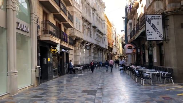 City walk in Cartagena centro and cartagena port side | Travel spain | Cartagena смотреть онлайн