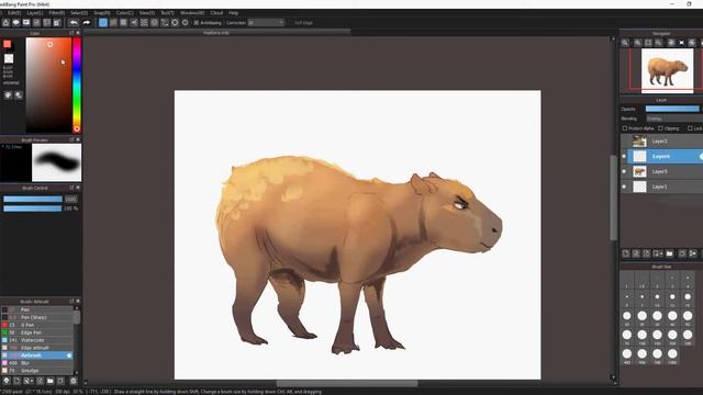 Kapibara [Art Timelapse] смотреть онлайн