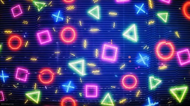 Playstation Shapes Retro Style - Живые Обои смотреть онлайн