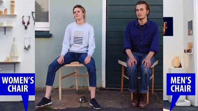 Fighting Manspreading With Wooden Chairs смотреть онлайн