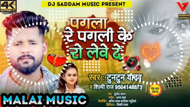 Dj malai music | Pagla Re Pagli Ke Ro Len De | Jan Chup Kar Pagli Re #Tuntun Yadav | आज पगली के रोल смотреть онлайн