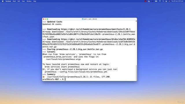 002 Installing Prometheus on Mac OS смотреть онлайн