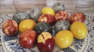 Как красиво покрасить яйца на Пасху.  ПАСХАЛЬНЫЕ ЯЙЦА. Покраска яиц на ПАСХУ. ЛЕГКО и БЕЗ ХИМИИ