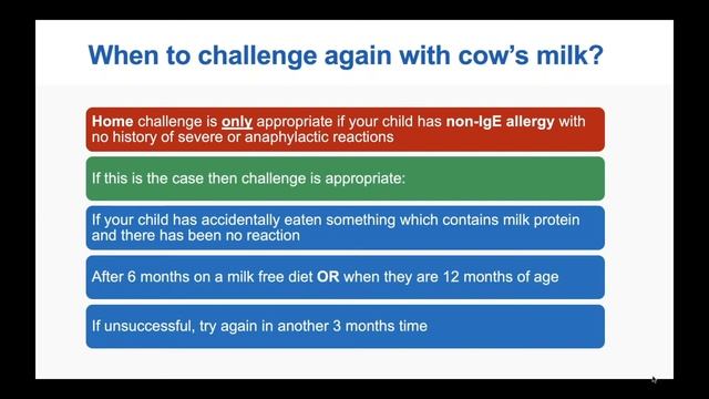 Milk & Soya Challenge For Infants 2021