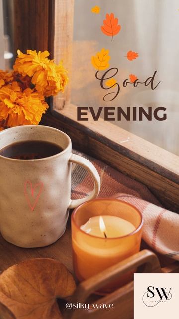 Good Evening GIF| #goodevening WhatsApp Status| @ Silky Wave смотреть онлайн