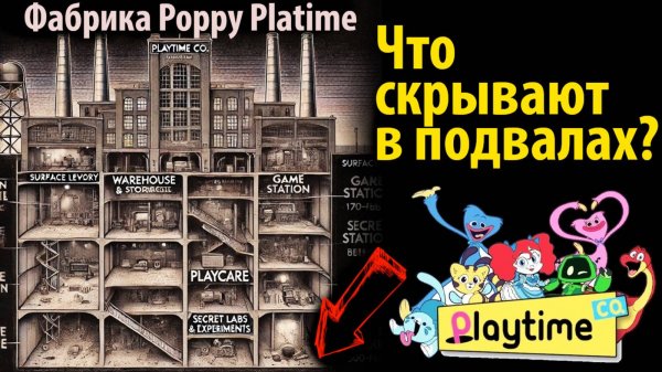 Что скрывают в подвалах Poppy Playtime? на русском (Алиса ИИ) от Misaki&VerFriend и Buggy Huggy