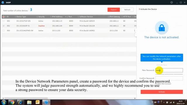 How To Activate A Hikvision Device And Enable Hik-Connect Using SADP