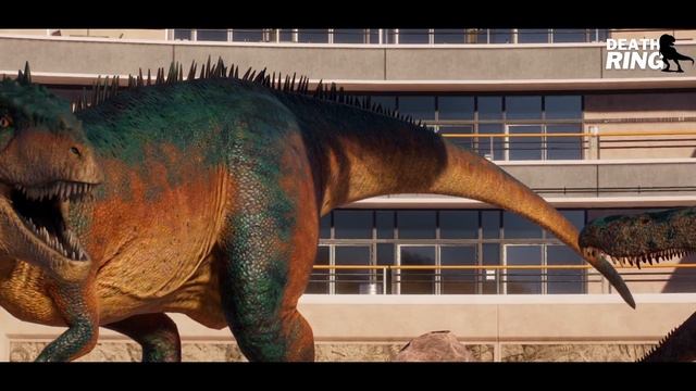 CARCHARODONTO vs. SUCHOMIMUS | Jurassic World Evolution 2 | DEATH RING смотреть онлайн