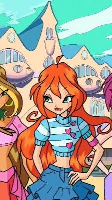 Раскраска Винкс Блум Winx Bloom | Мультфильм Раскраска