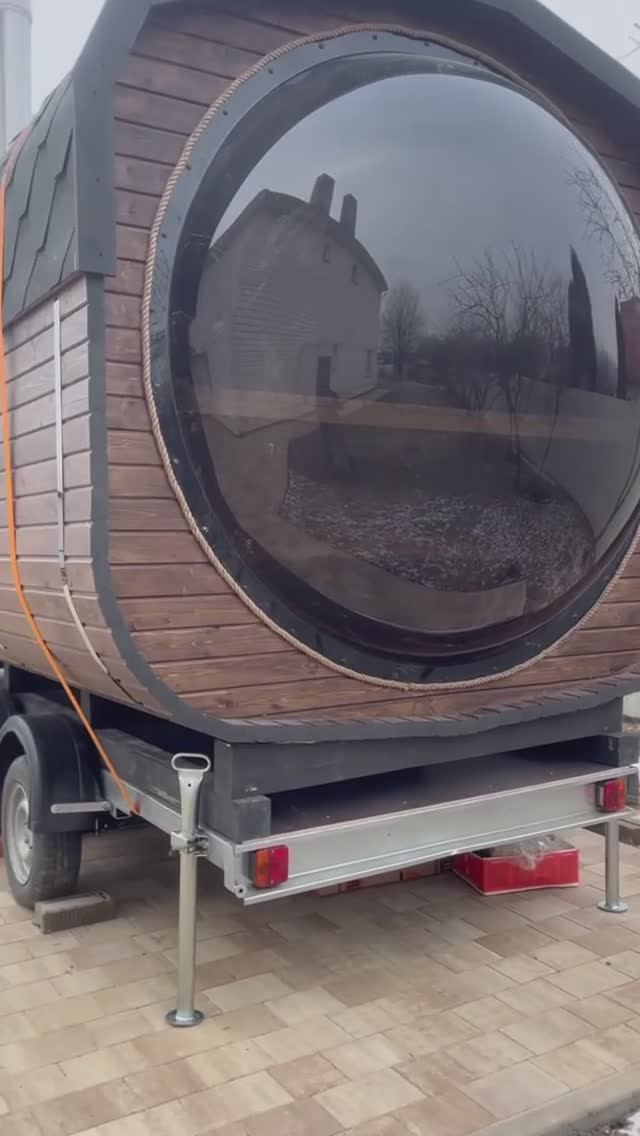 Мобильная баня на прицепе смотреть онлайн