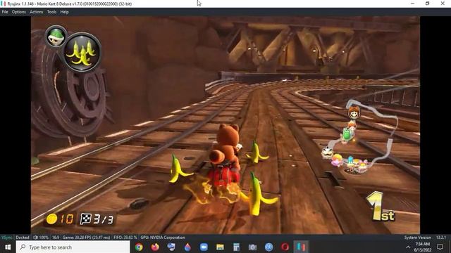 Lets FIGHT blue shell Mario Kart 8 Deluxe RYUJINX Emu смотреть онлайн