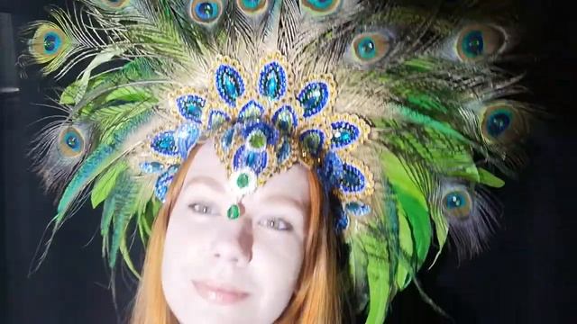 корона из перьев павлина #лисьямастерская