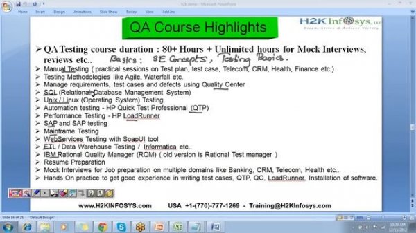 QA Testing Tutorial for Beginners | QA Online Training | Quality Assurance Online Training