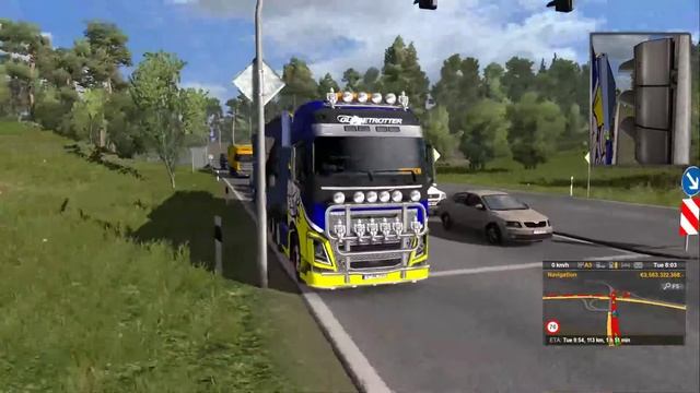 Euro Truck Simulator 2: Volvo michelin skin, Truck batteries(14 t) €🚚 смотреть онлайн