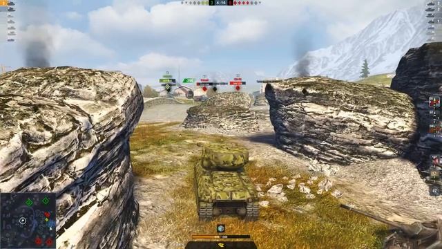 WoT Blitz - Сам захотел сам поиграл.Отличный фарм и колобанов на гусе - World Of Tanks Blitz (WoTB)