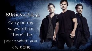 Supernatural theme song with lyrics
