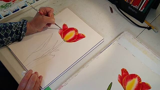 Tulip lesson 4 finishing petals смотреть онлайн