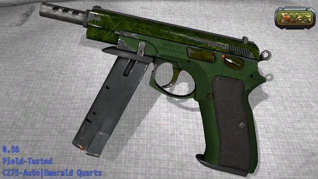 CZ75-Auto Emerald Quartz - Skin Wear Preview смотреть онлайн