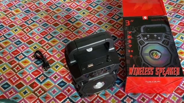 Wireless Bluetooth Speaker || Unboxing And Review || KTS 1087