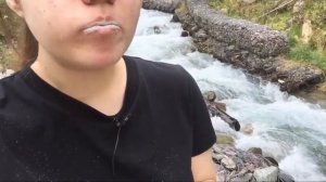 Хруст на природе мел / АСМР / Горы / Река /Crunch in nature chalk /ASMR / Mountains / River