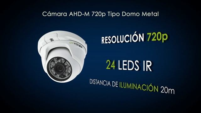 Cámara AHD-M 720p Tipo Domo Metal ONVISION смотреть онлайн
