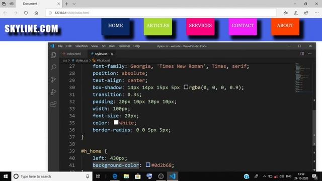 How to make Hoverable Sliding Navigation Bar in HTML and CSS. Horizontal or Vertical Navbar. смотреть онлайн