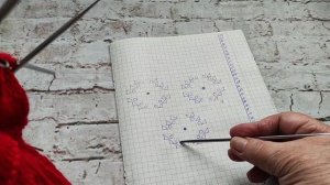 Варежки «Малинка», часть 1,мастер -класс