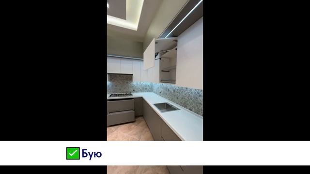 Мебель на заказ. После многих часов работы кухонный гарнитур наконец-то завершен.