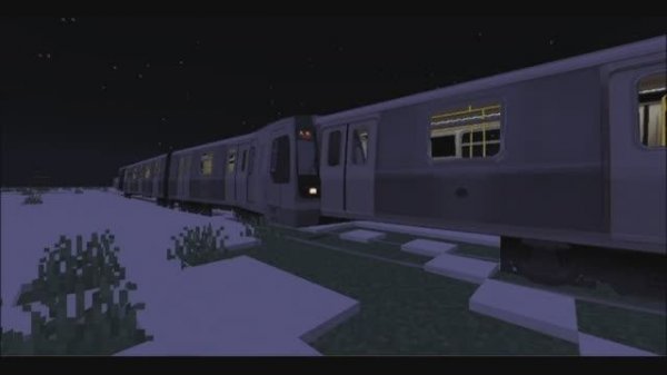 Столкновение трёх поездов на второй ветке моего Майнкрафт метро