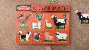 Melissa & Doug Sound Puzzle - Farm Animals