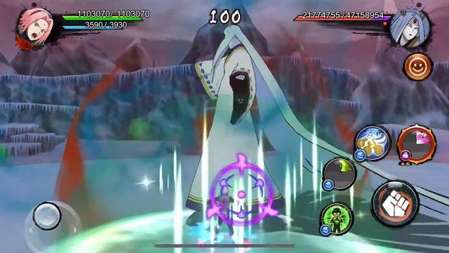 War Sakura VS KAGUYA LVL 50 SAM BOSS смотреть онлайн