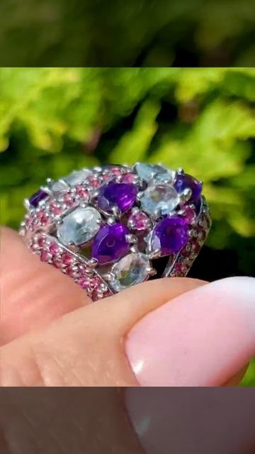 Аметист, гранат, топаз 🌺 3700р🌺р.19,5