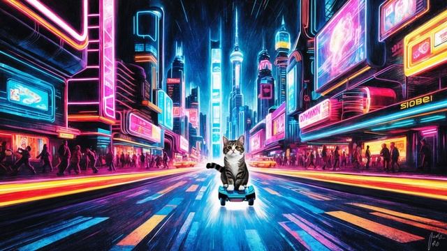 "Neon Voyage | Dreamy Synthwave Beats for Energetic Vibes смотреть онлайн