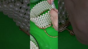 Сумка из бусин с фермуаром