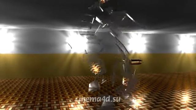 Пример разрушения объектов в Cinema 4D смотреть онлайн