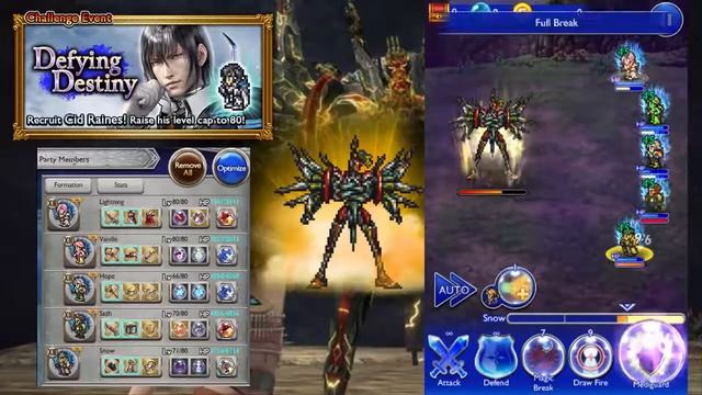 FFRK FF XIII - Defying Destiny - The Weight of Lies (Ultimate) смотреть онлайн