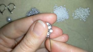 Wedding Pearl Flower Earrings - Tutorial. How to make pearl earrings?