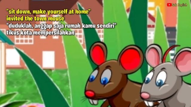 Dongeng Bahasa Inggris | The Country Mouse and The Town Mouse | story telling | moral story смотреть онлайн